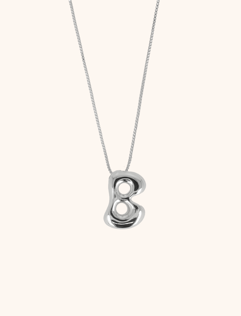 Zilveren Cartoon Initiaal Ketting - Verstelbaarlott-theme.productDescriptionPage.SEO.byTheBrand