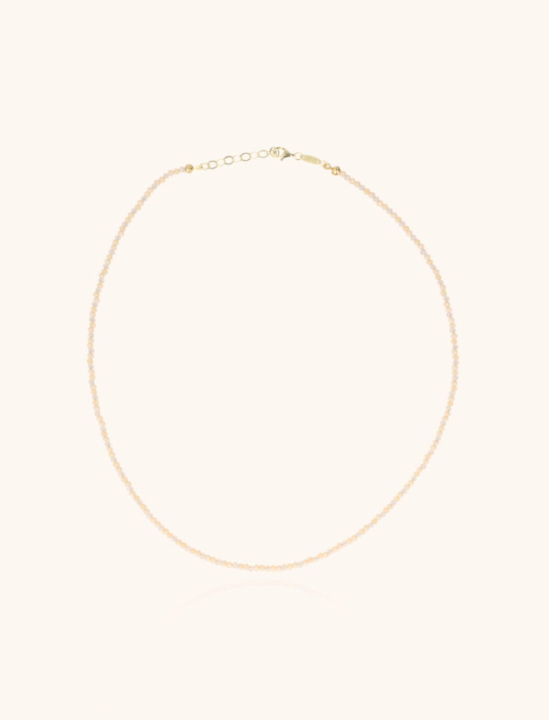 Ketting Symbool mixed beige kralen