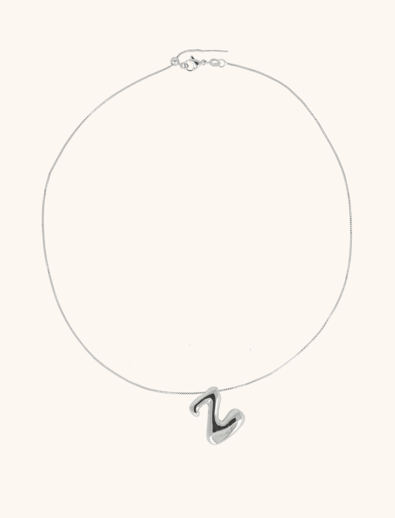 Zilveren Cartoon Initiaal Ketting - Verstelbaarlott-theme.productDescriptionPage.SEO.byTheBrand