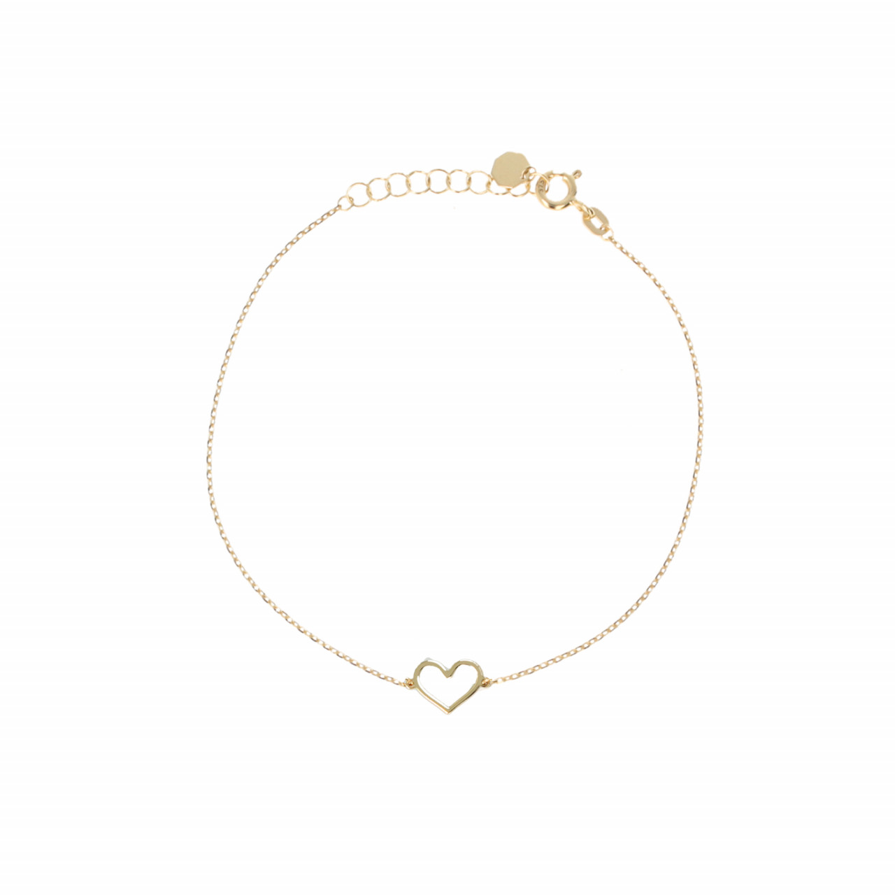 14 Karaat Armband Open Hart