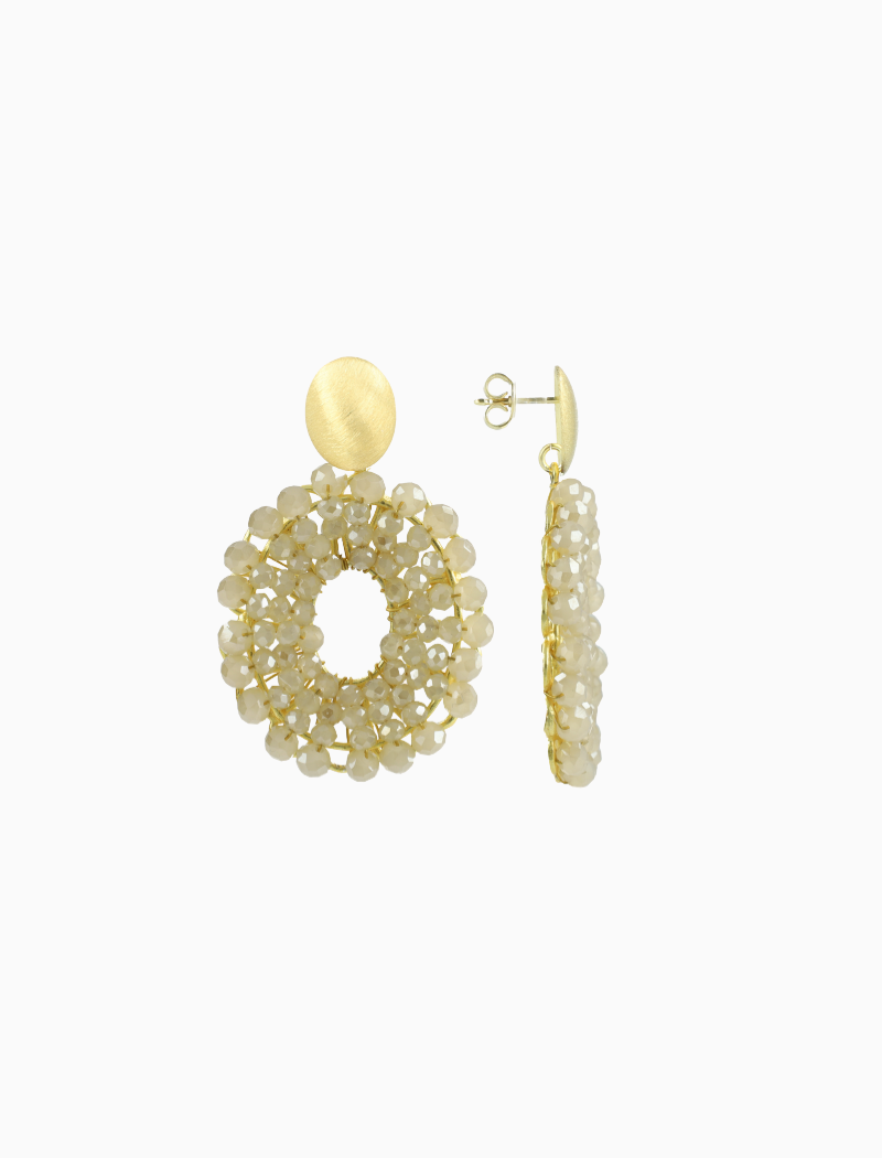 Nude Earrings Mia Open Oval S