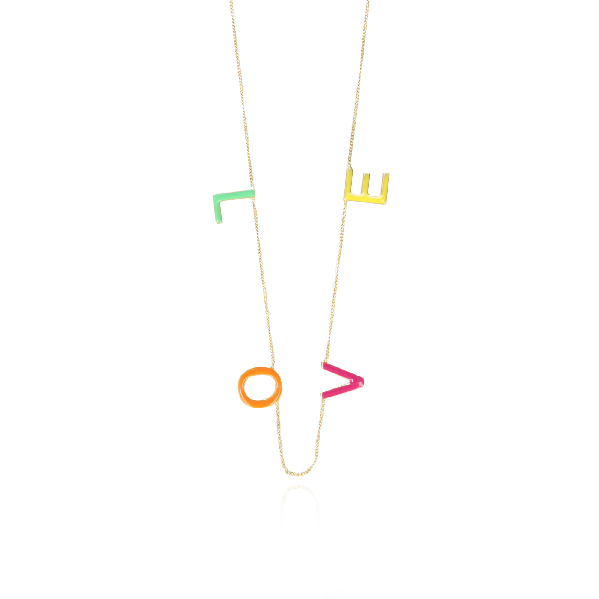 Symbool LOVE Ketting XL Multicolor