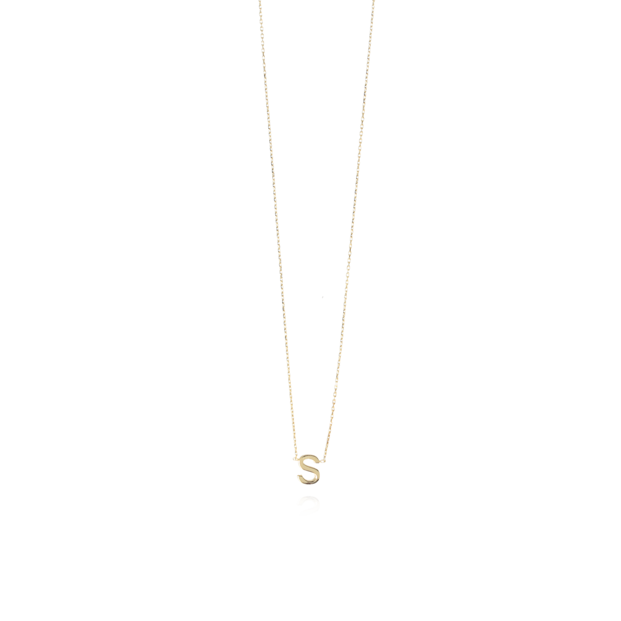 9 Karat Necklace Letter In Between