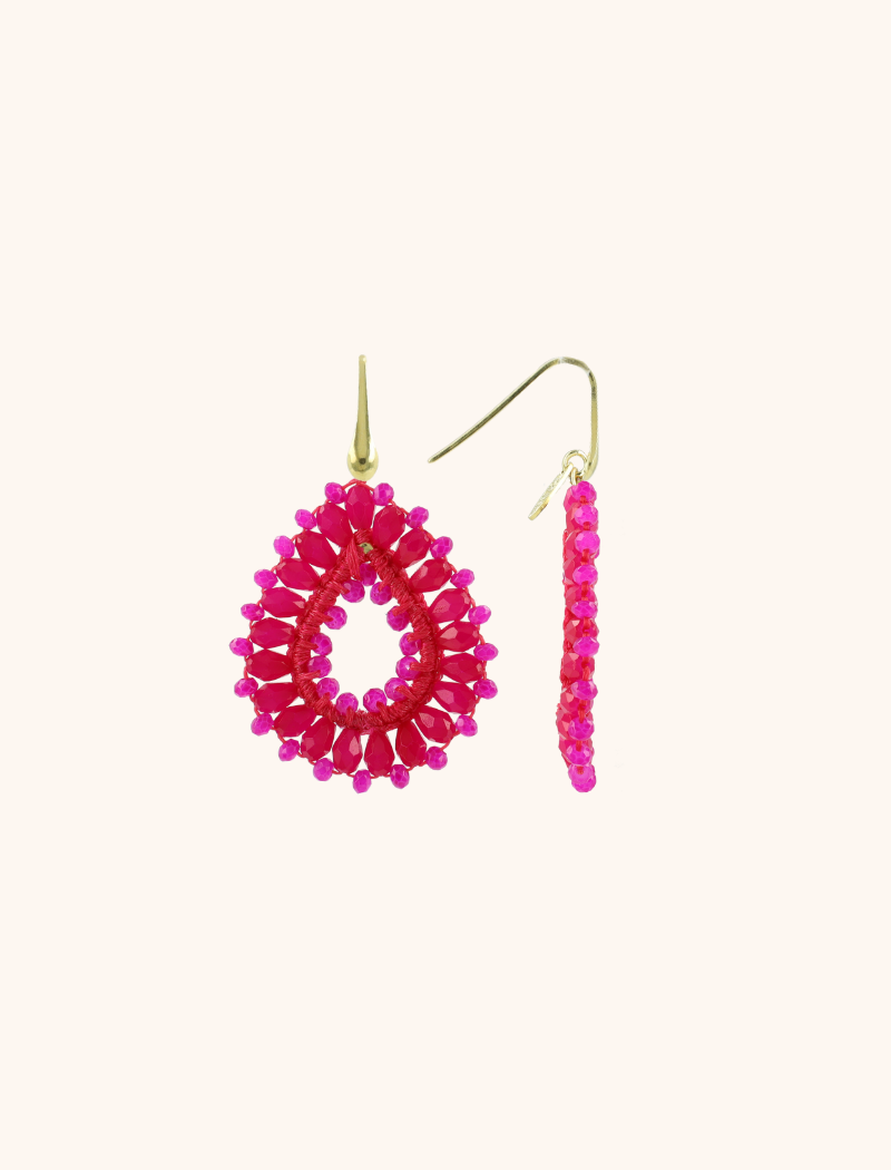 Fuchsia Earrings Robin Drop Slott-theme.productDescriptionPage.SEO.byTheBrand