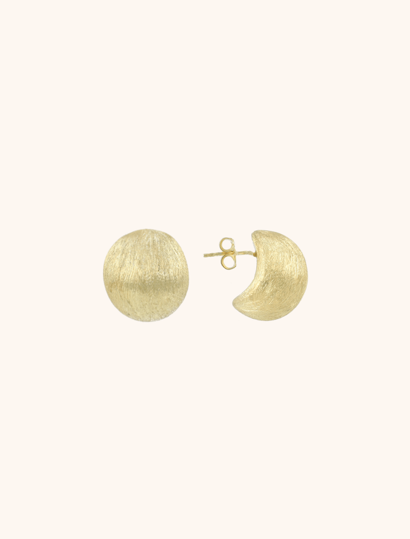 Classic Goudkleurige Oorbellen Thick Rond M