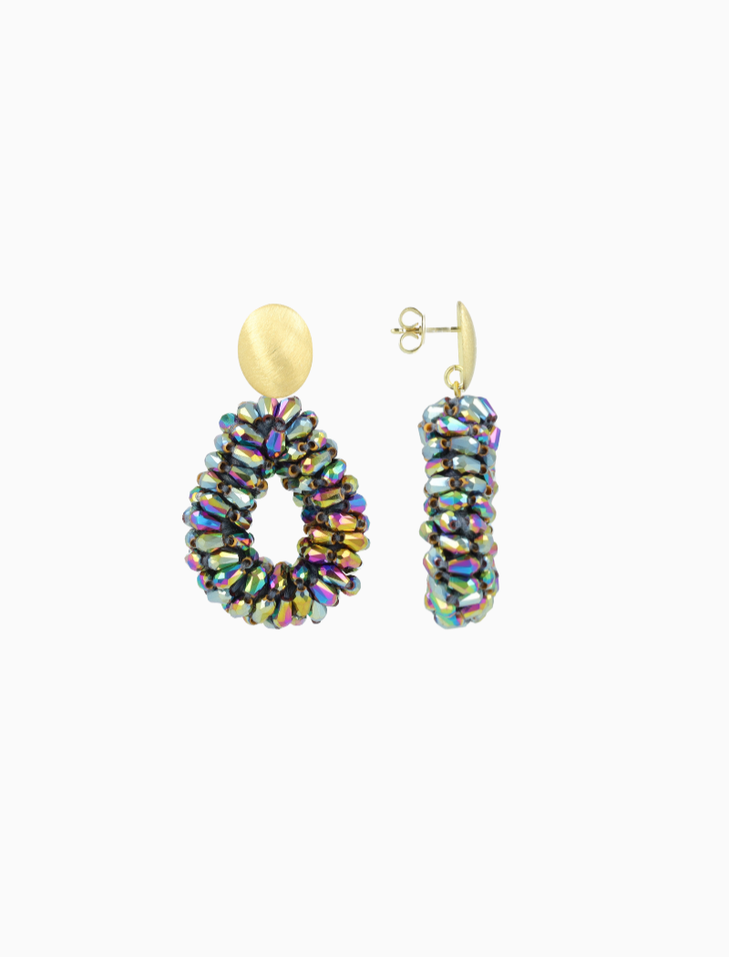 Disco Lila Ohrringe Anne Tropfen S Marquis