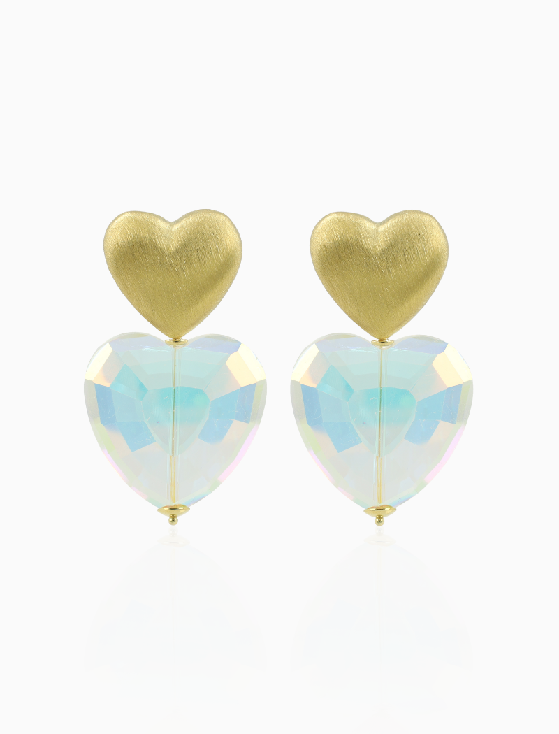 Blauwe Oorbellen Heart L Alessia