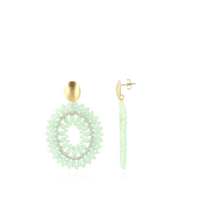 Licht turquoise oorbellen Lotta Drop Double Mlott-theme.productDescriptionPage.SEO.byTheBrand