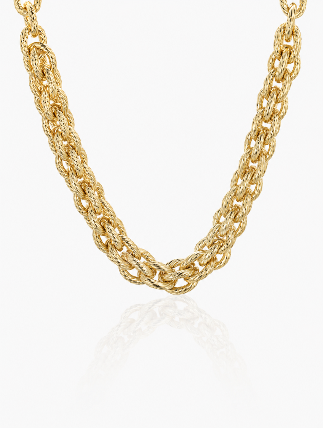 Saphira - CLA Necklace Triple Rope L - Soft Gold