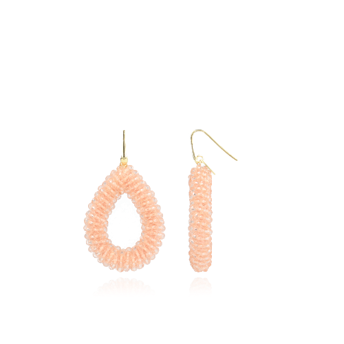 Light Pink Earrings Glassberry Drop L