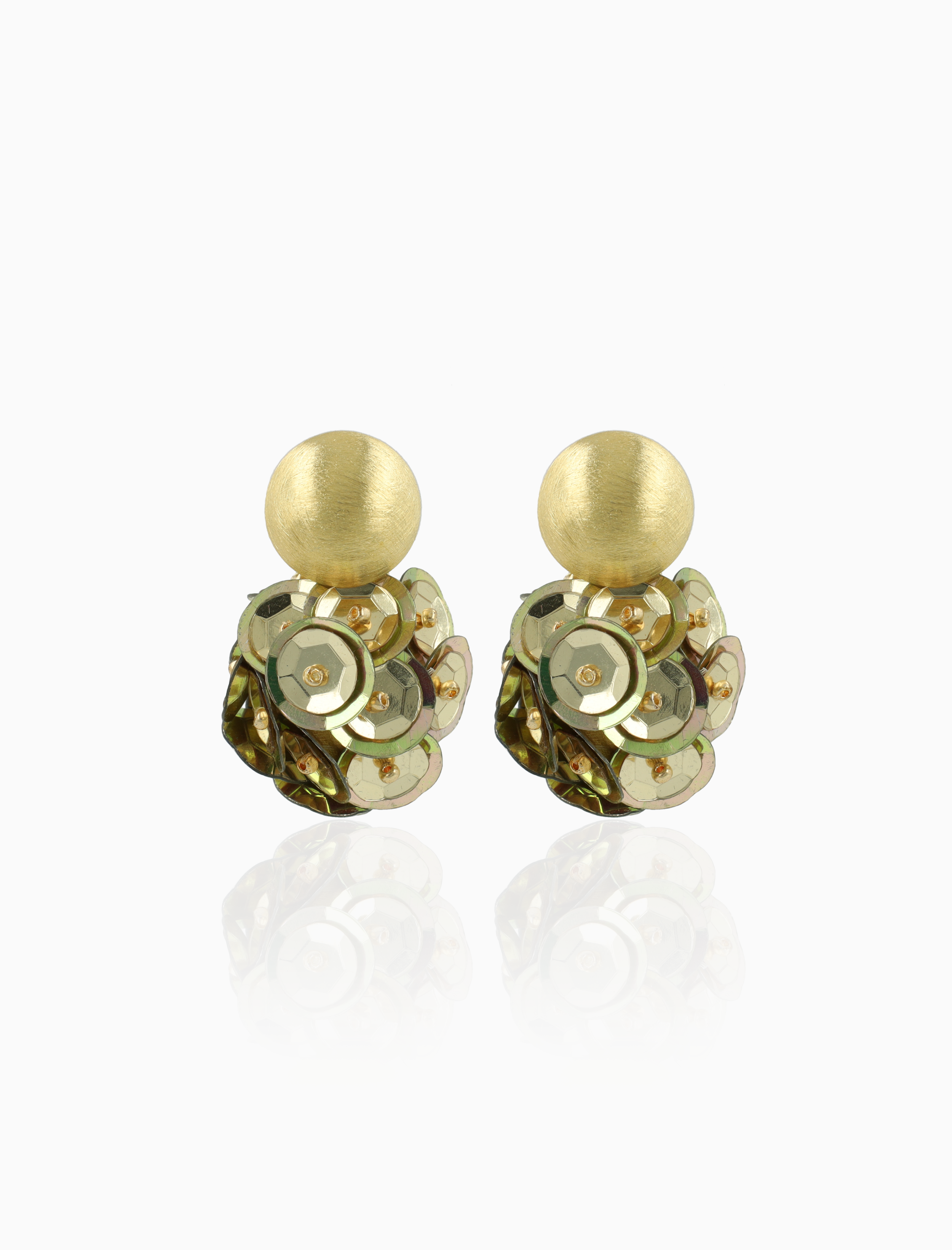 Goudkleurige Oorbellen Sienna Cup Globe S