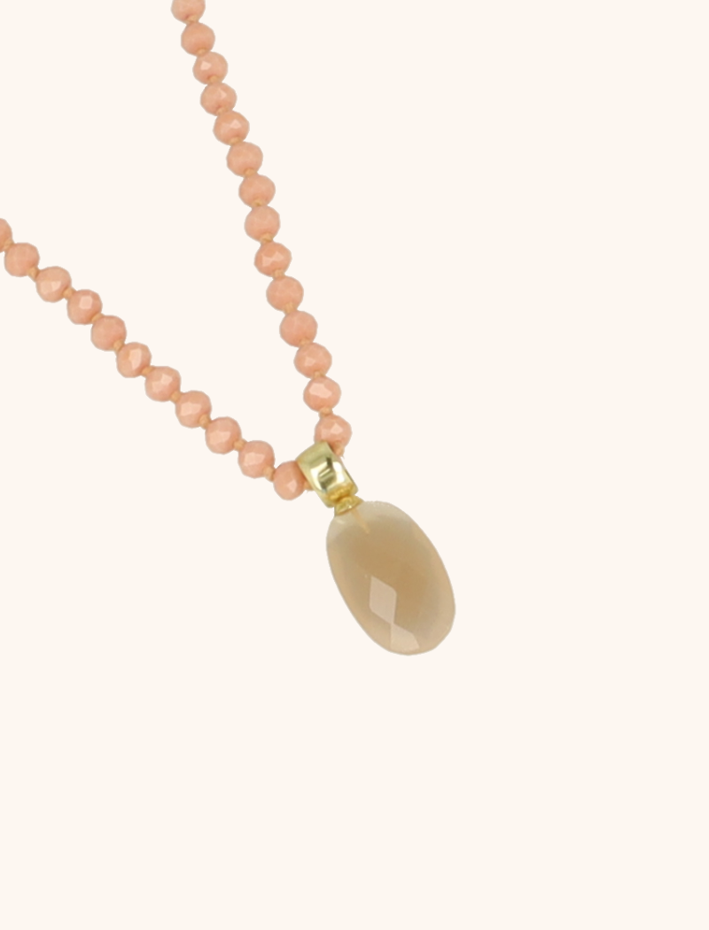 Coral Ketting Jonne Glassbeads with Stonelott-theme.productDescriptionPage.SEO.byTheBrand
