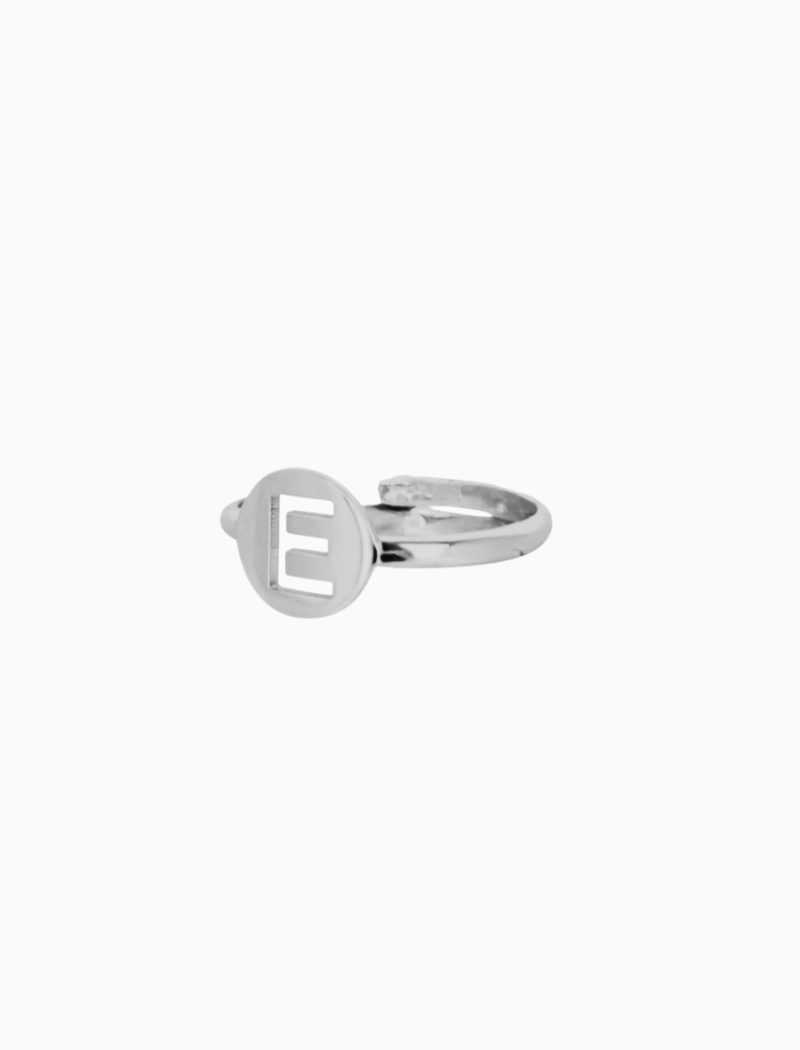 Zilveren ring Initial Small