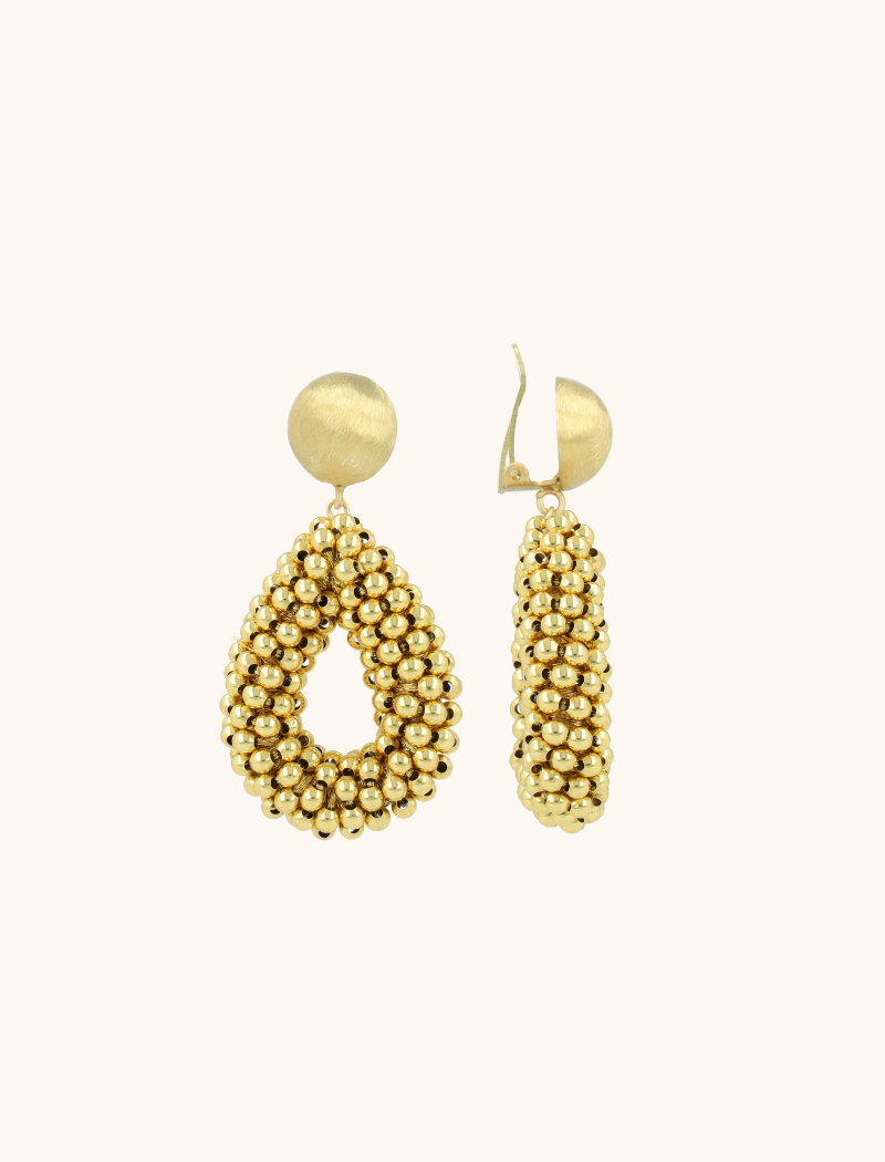 Gold-Ohrringe Berry Drop S Clip