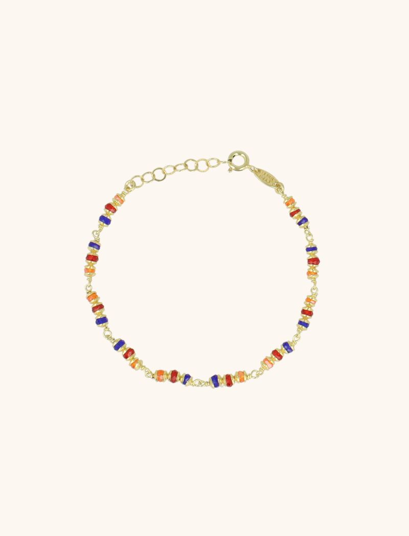 Goudkleurige Armband Sunset Mix Glasberry XS
