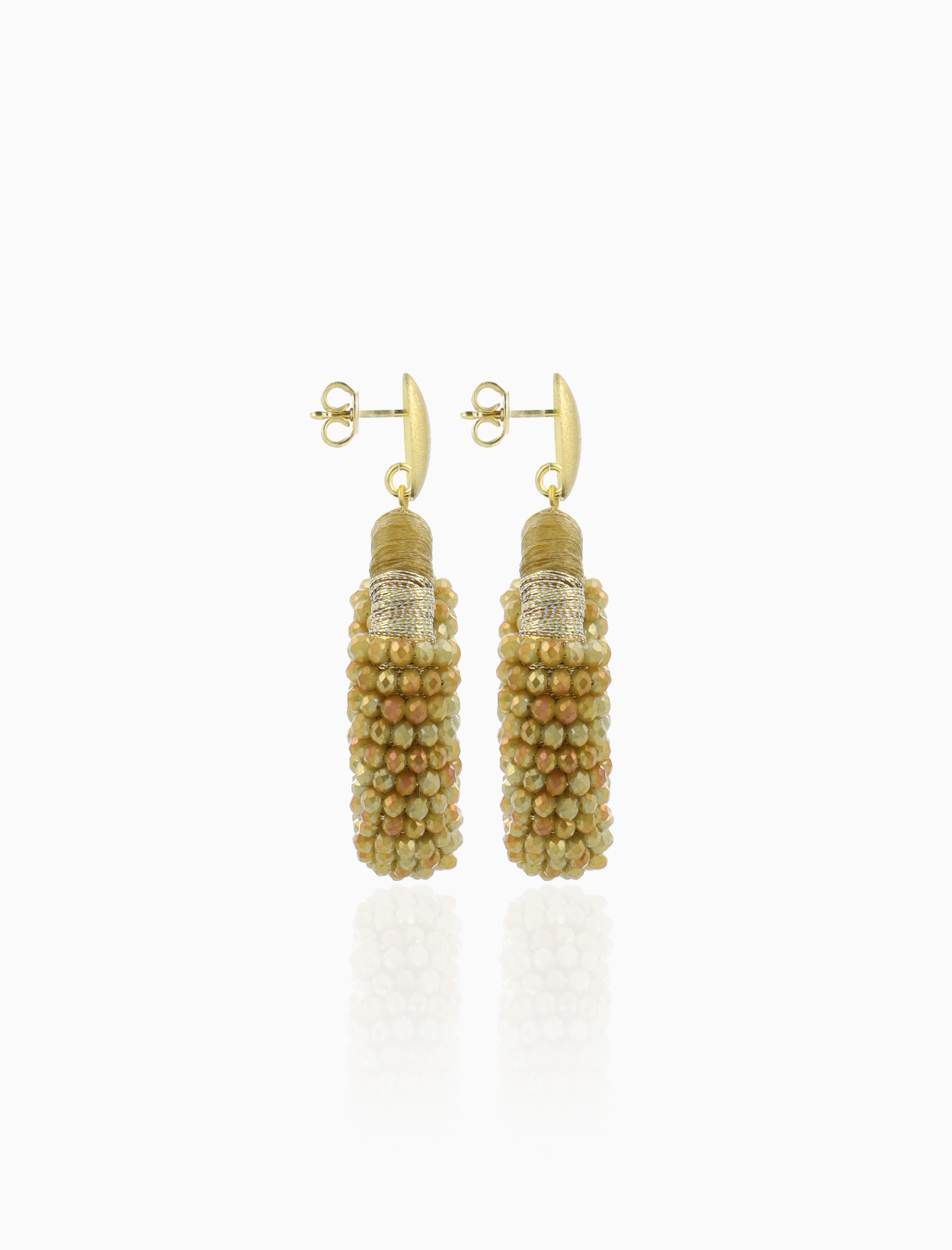 Honey Gold Oorbellen Yara Combi Oval M