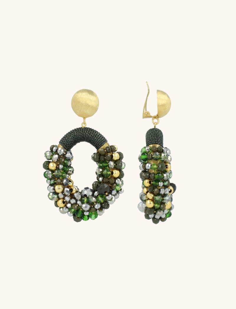 Groene Oorbellen Opheilia Combi Ovaal Mlott-theme.productDescriptionPage.SEO.byTheBrand