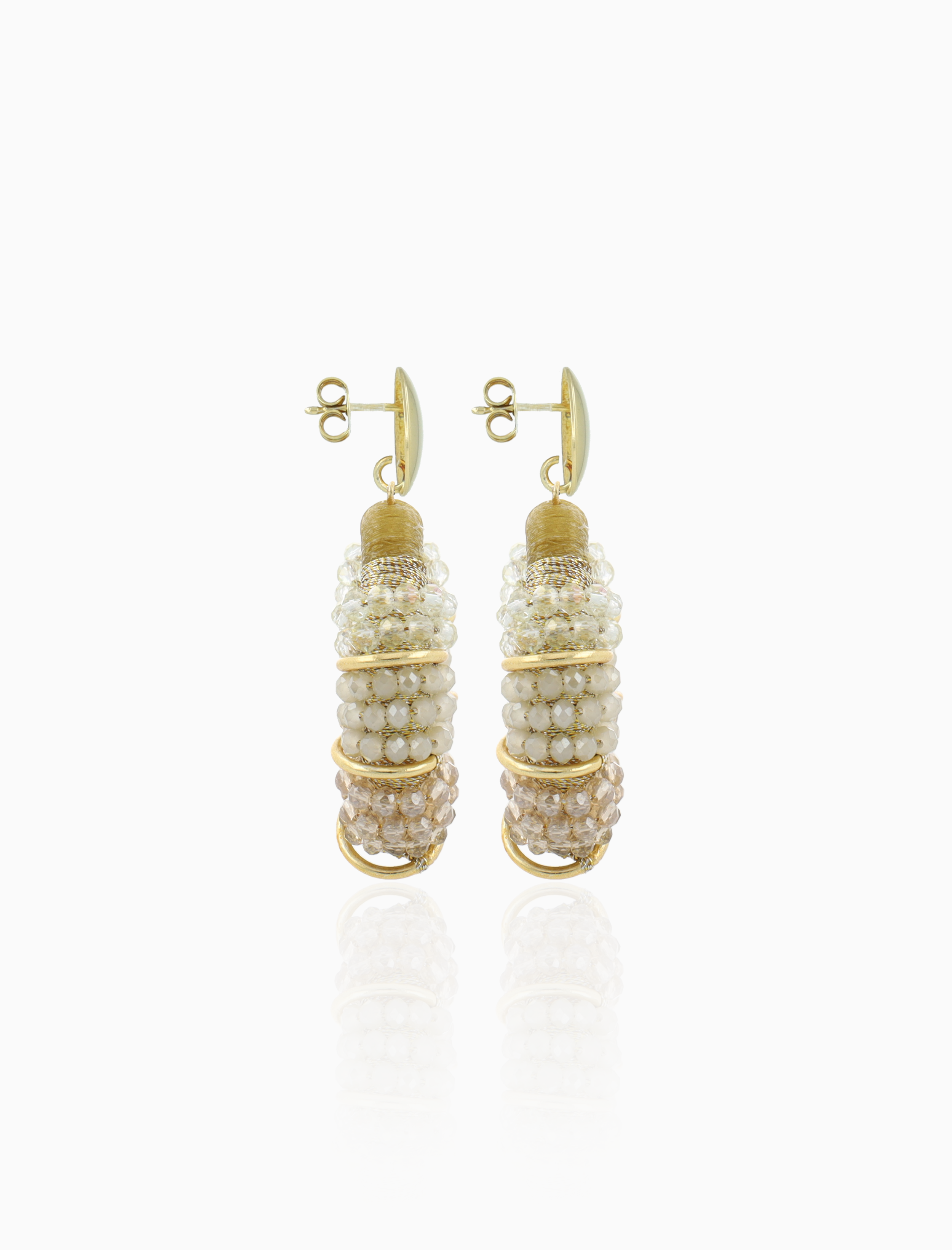 Honey Gold Oorbellen Elle Combi Oval Deluxe M