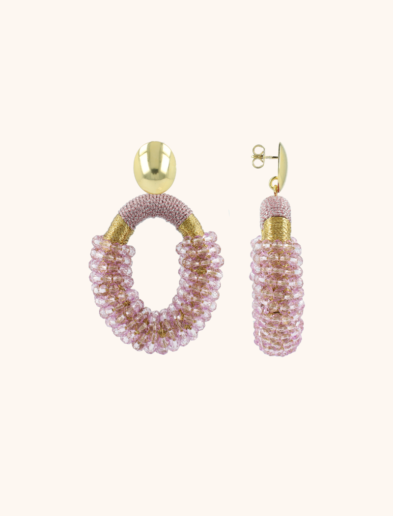 Lilac Earrings Yara Oval M