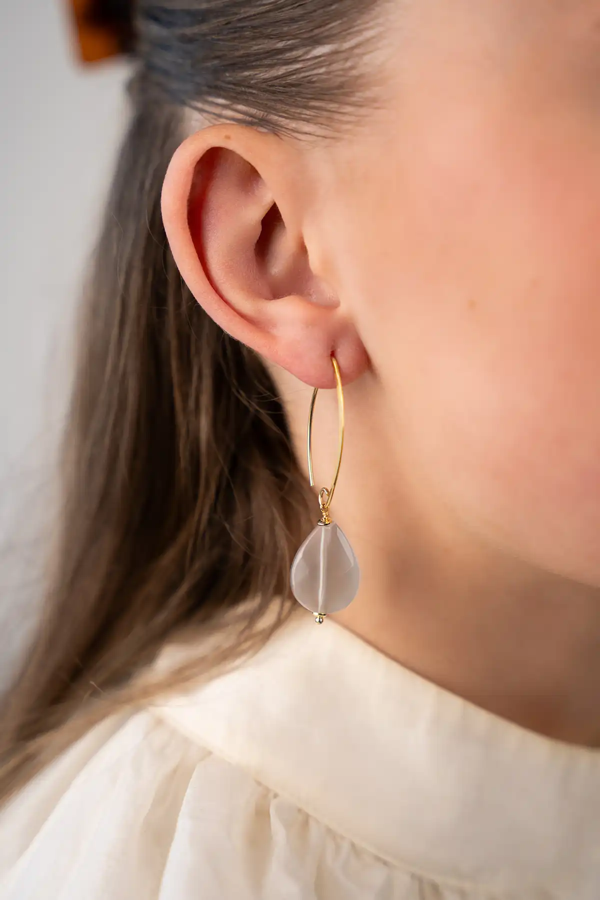 Silver Soft Earrings Drop S