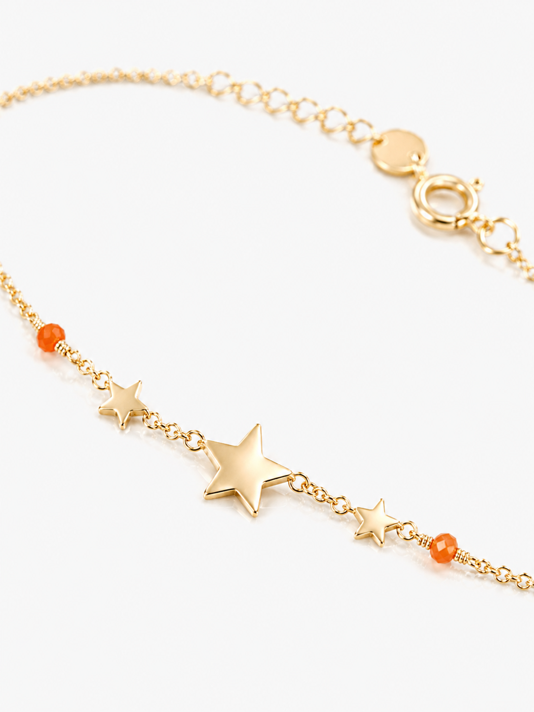 9 Karaat Armband Drie Sterren