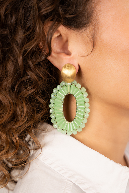 Lime Oorbellen Ann-Mary Ovaal Dubbellott-theme.productDescriptionPage.SEO.byTheBrand