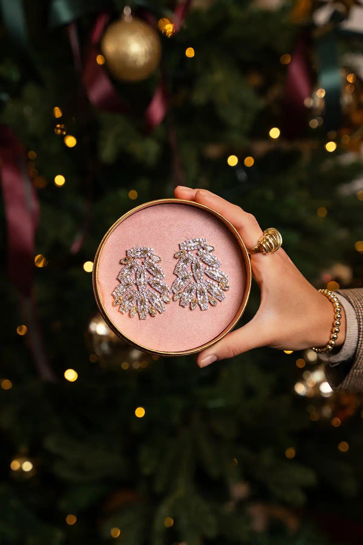 Jonne Oorbellen Marquise Sparkle L Kristal