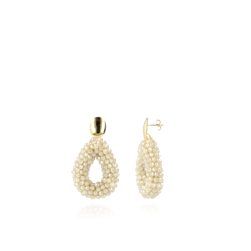 Beige Earrings Berry Drop S 