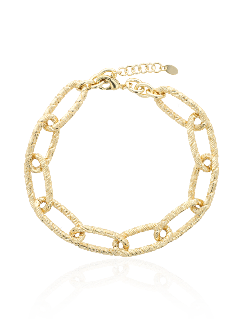 Anira - CLA Necklace Bamboo L - Soft Gold