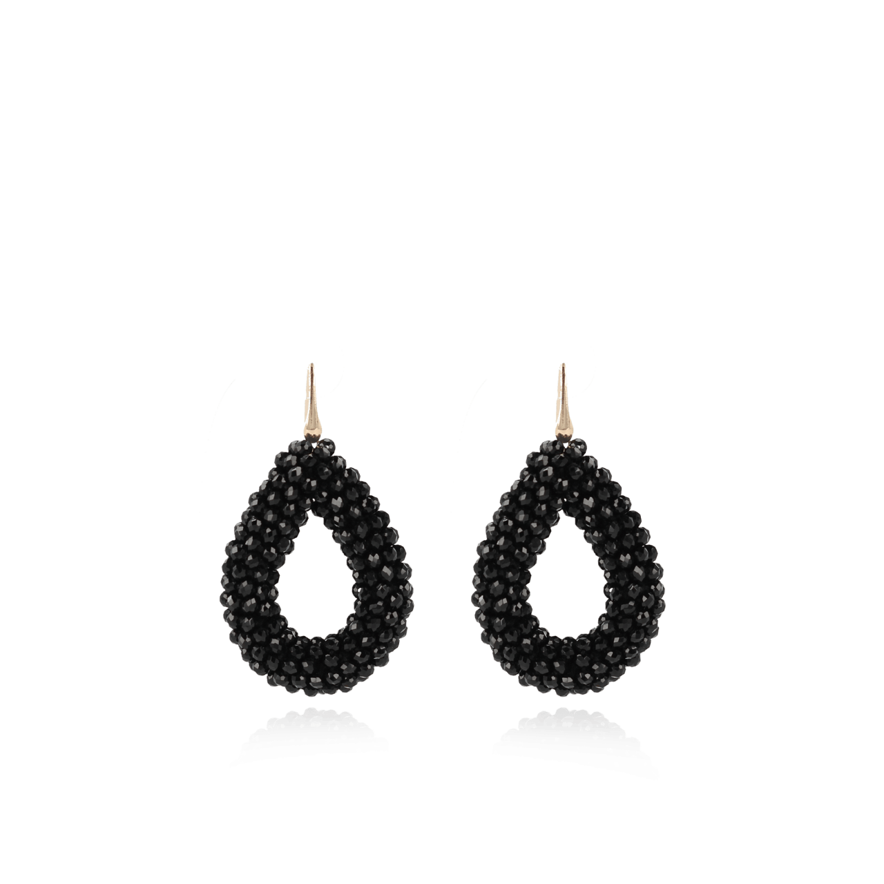 Black drop earrings hotsell