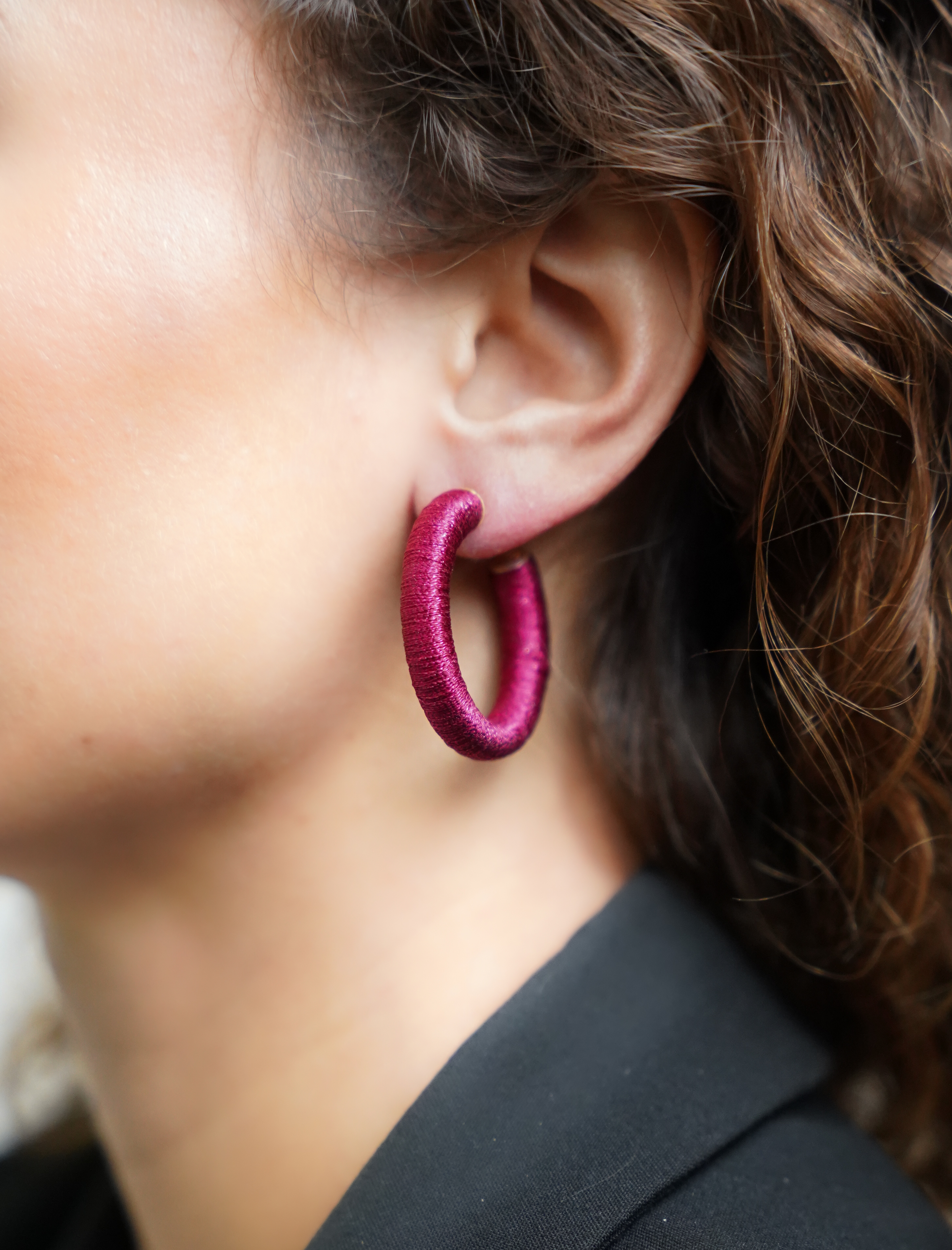 Bordeaux Earrings Amara Creole M