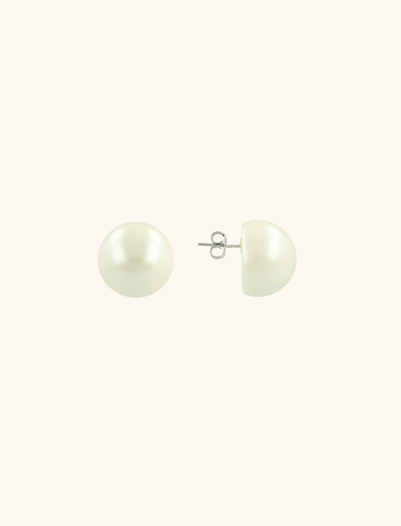 Pearl Earpin Round 