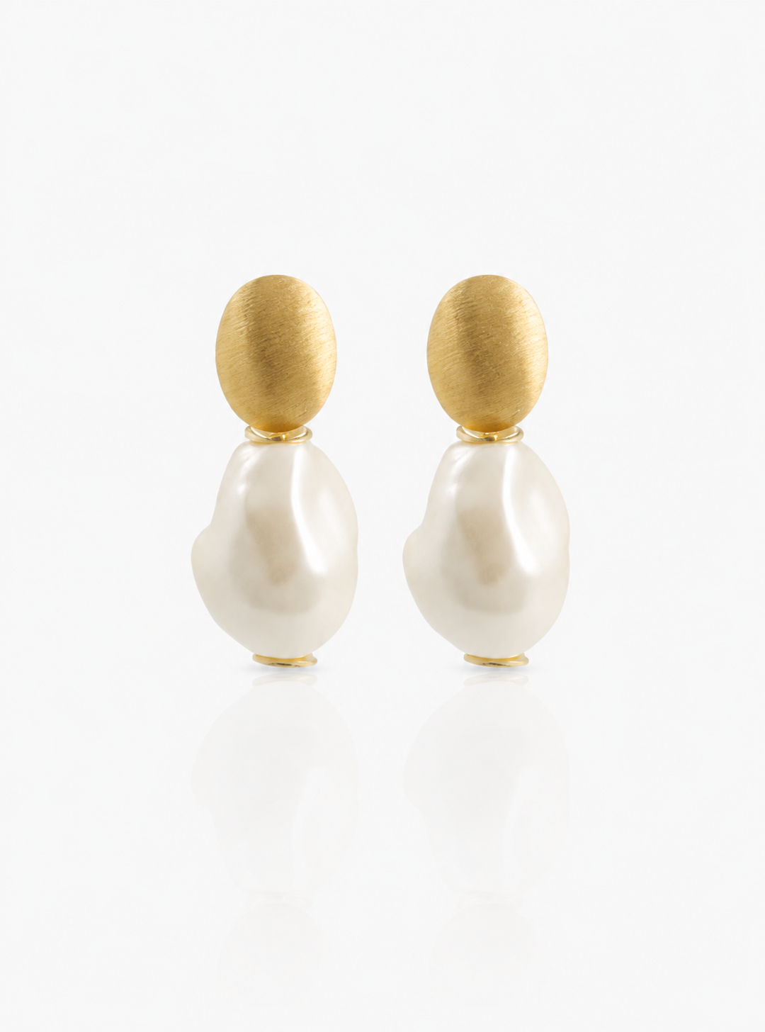 Pearl Earrings Irregular Stone S Bailey