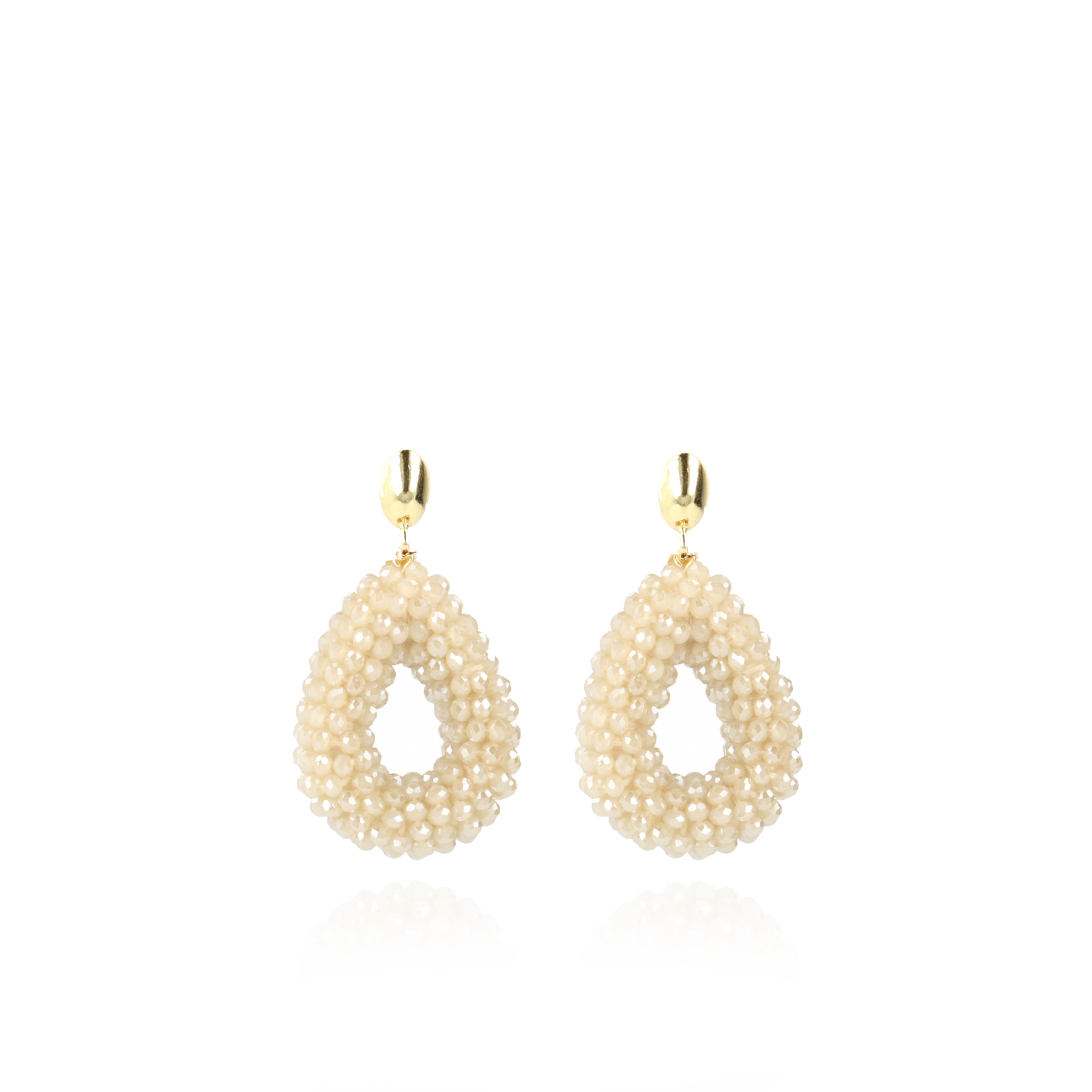 Beige Earrings Berry Drop S 