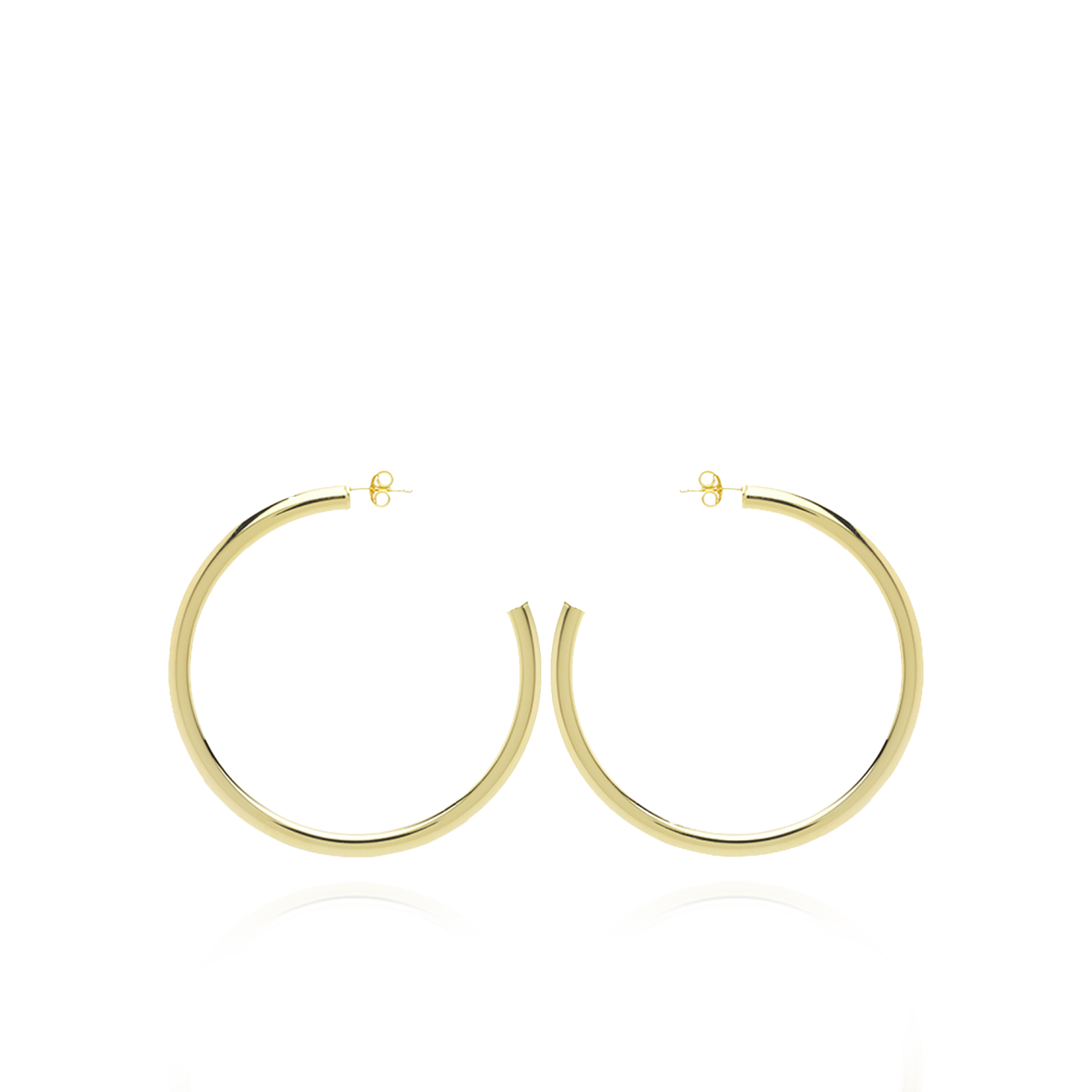 Classic Earrings creole round S 