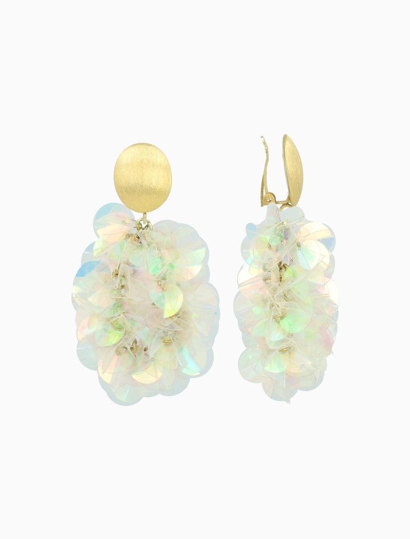 Holo Oorbellen Sas Sequin Oval M Clip