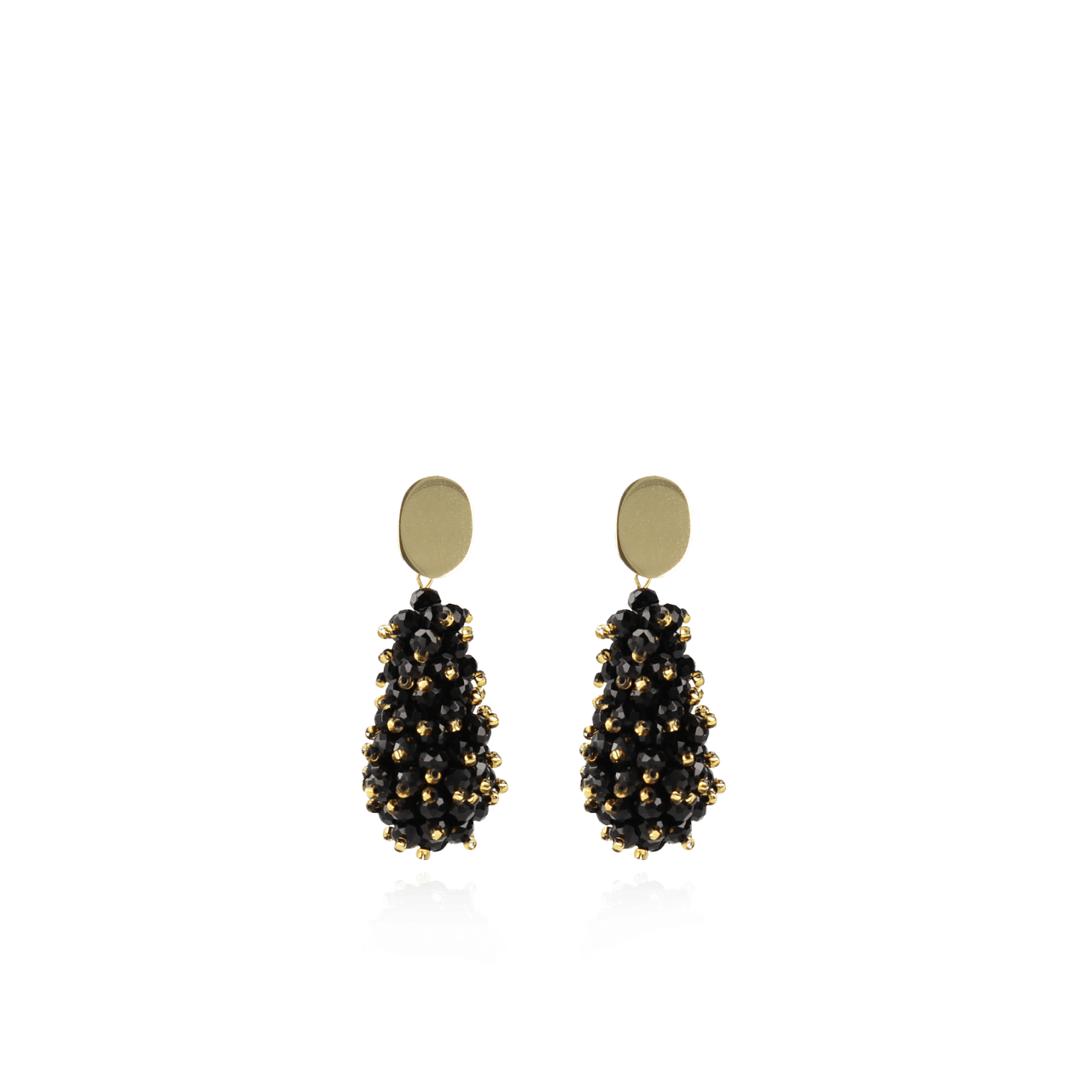 Black  earrings glassberry cone double stones lott-theme.productDescriptionPage.SEO.byTheBrand