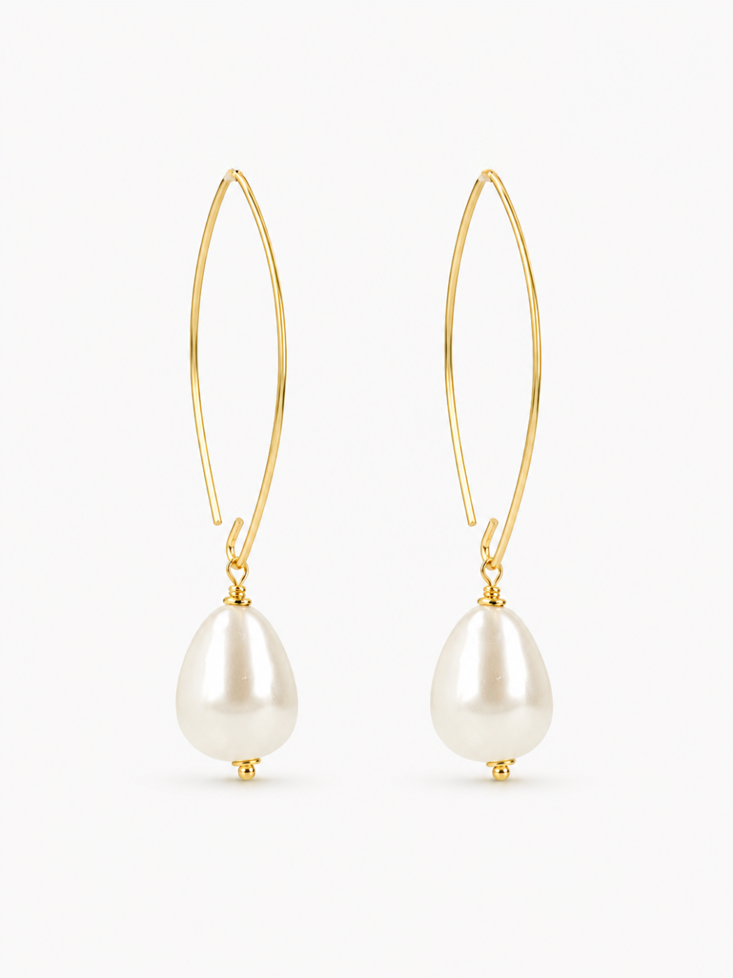 Brass - Gold Drop Small Pearl