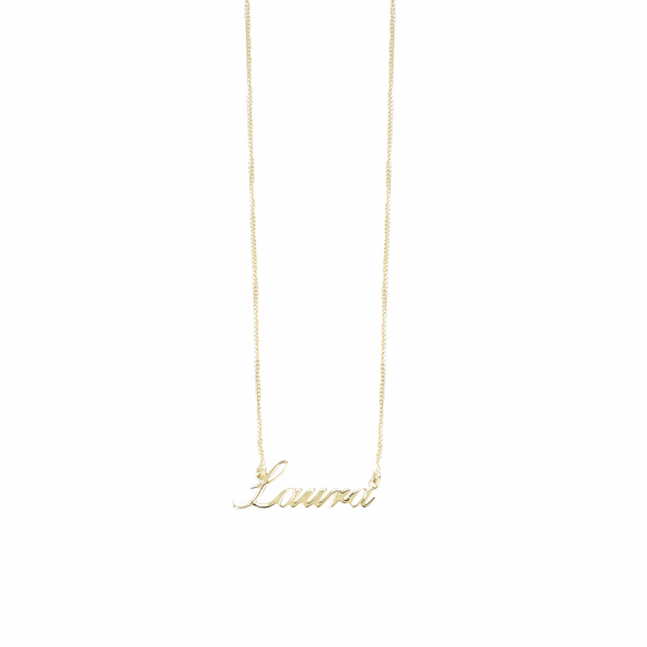 Vintage naam ketting  5-7 letters