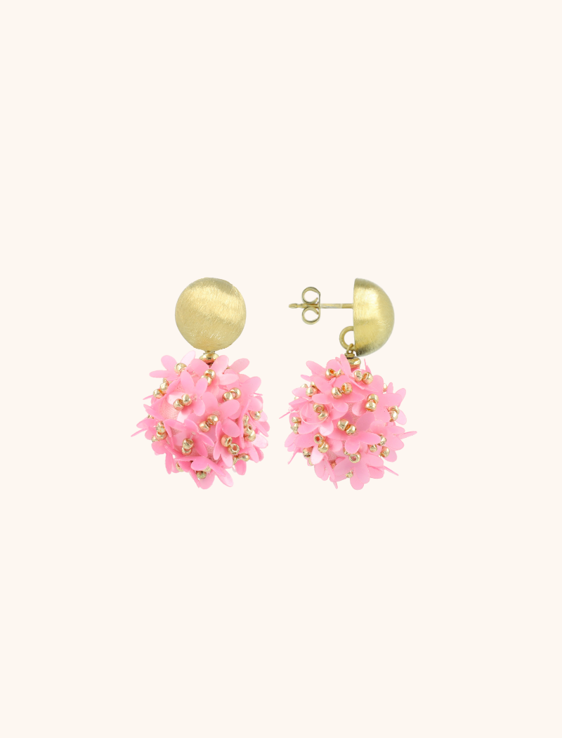 Pink Earrings Daisy Globe S Flower