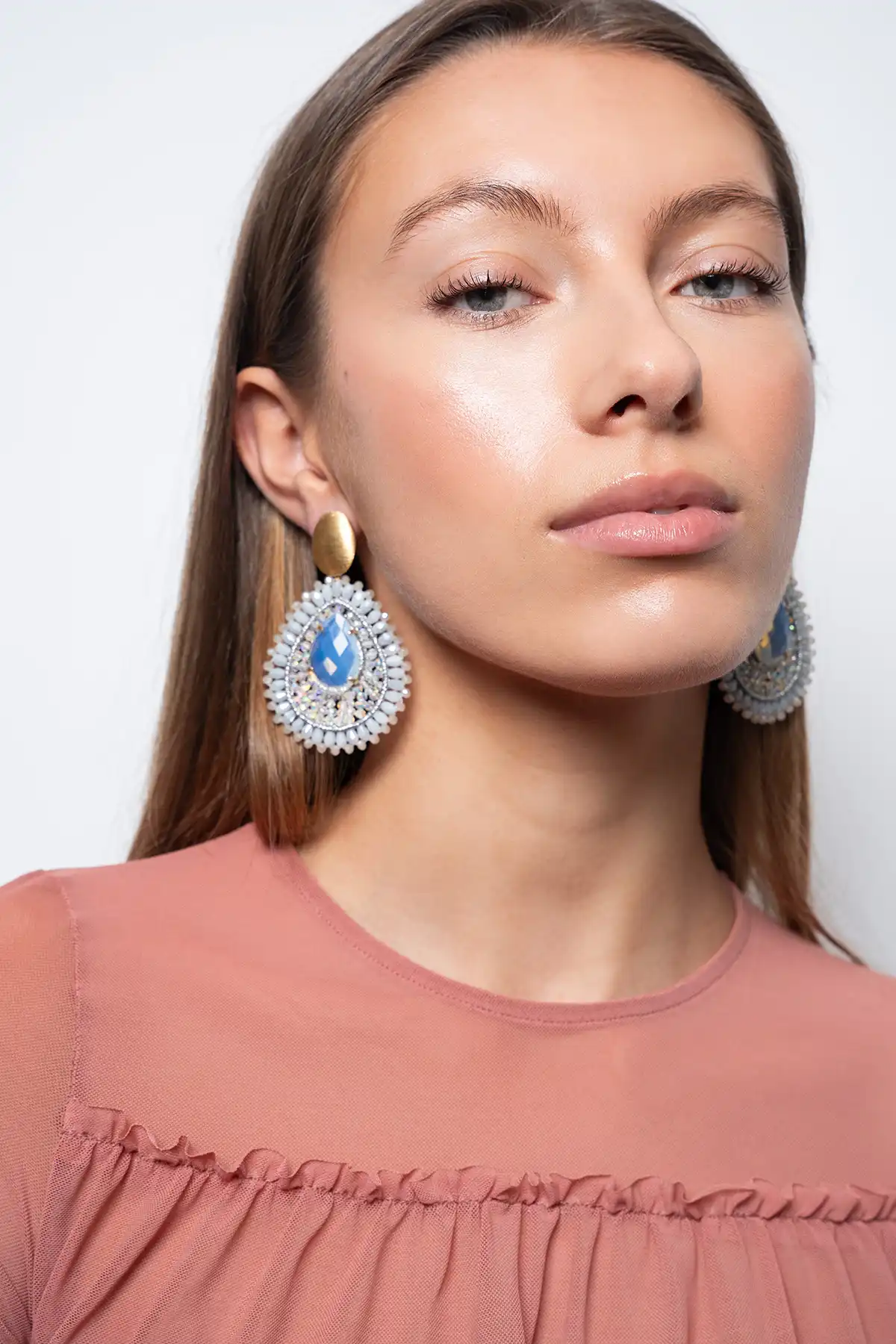 Crystal Silver Earrings Lina Filled Drop with Stone  lott-theme.productDescriptionPage.SEO.byTheBrand