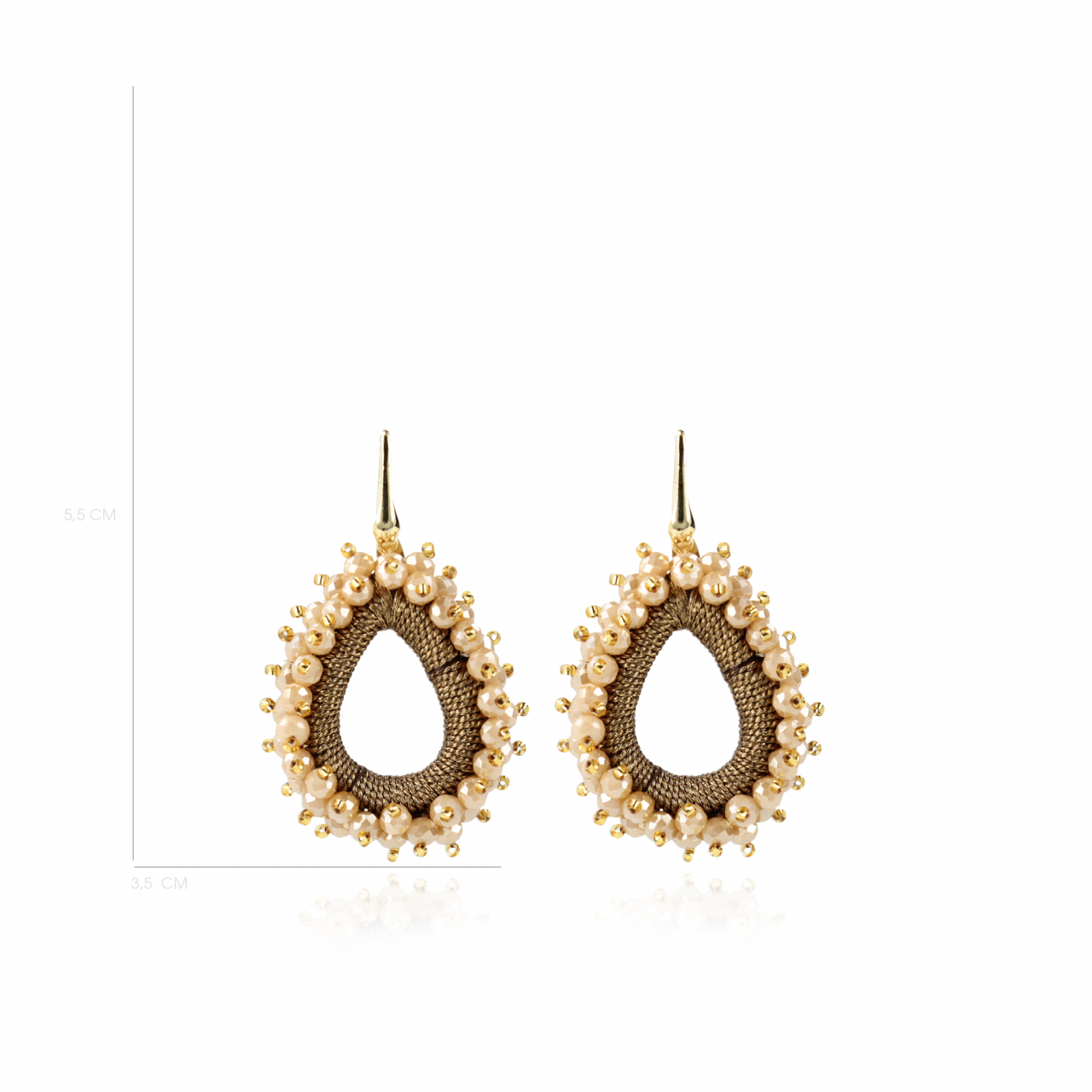 Carina Cappuccino Earrings Urchin Drop M lott-theme.productDescriptionPage.SEO.byTheBrand