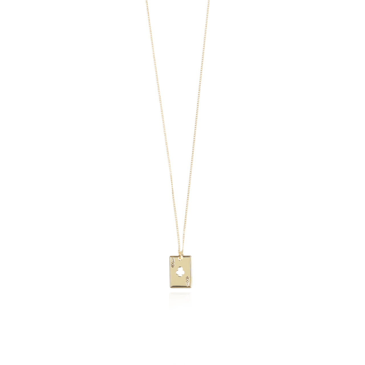 Clubs Card Necklace