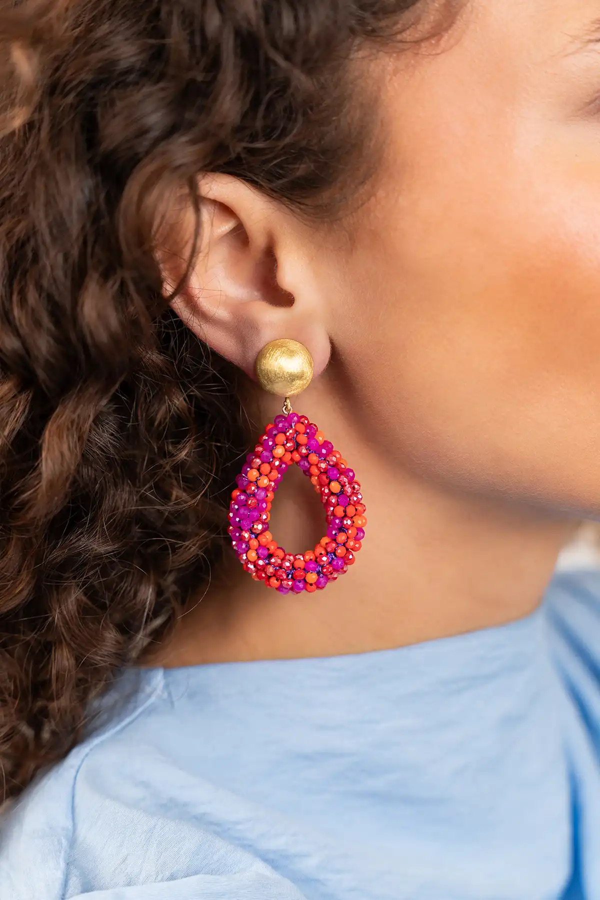 Fuchsia Earrings Berry Drop L Cliplott-theme.productDescriptionPage.SEO.byTheBrand