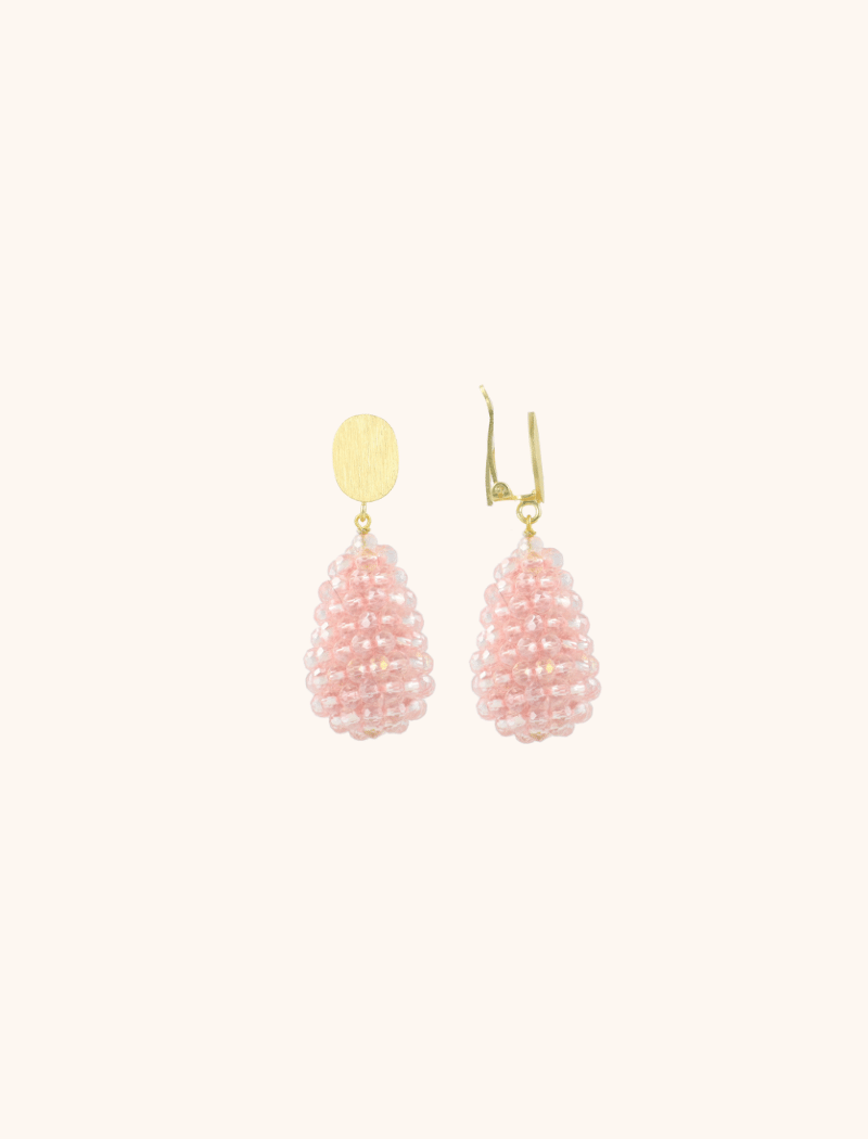 Soft Pink Earrings Amy Cone XS Clip