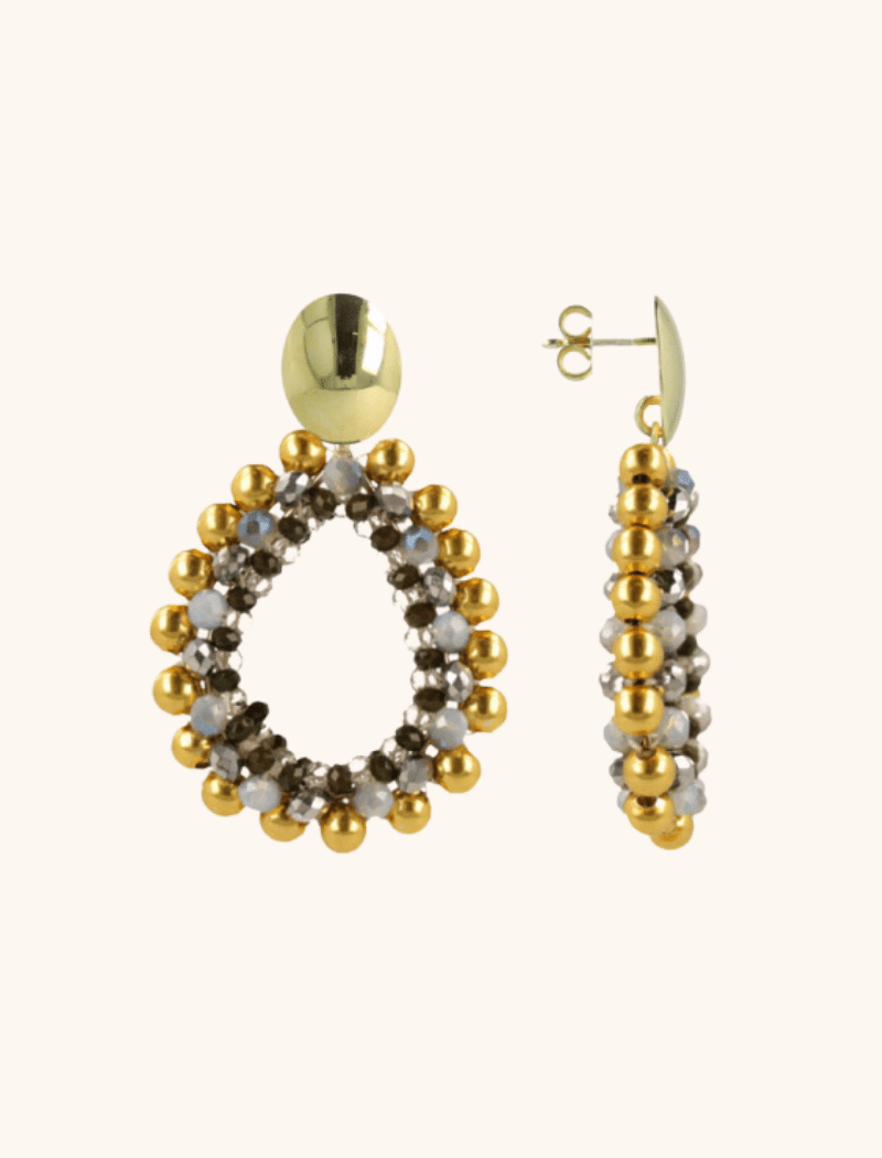 Green Earrings Nouk Drop Deluxe M