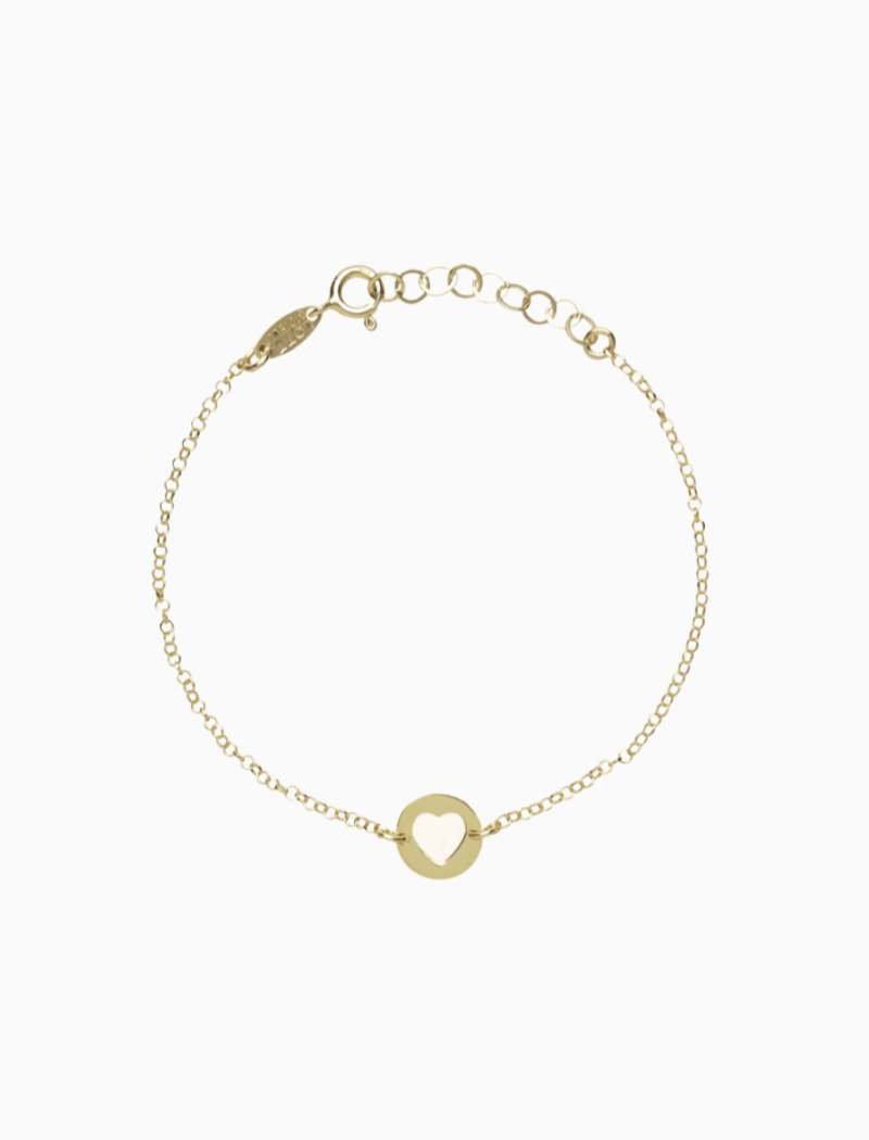 farbenes Herzmünzen-Armband