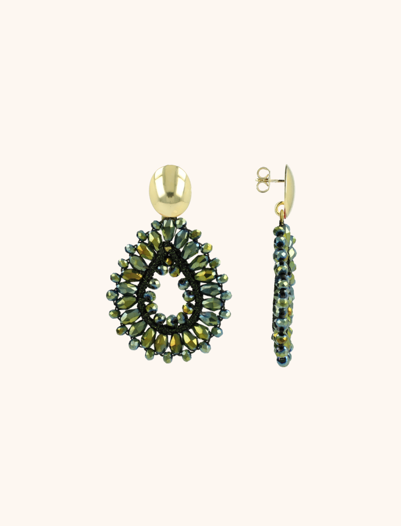 Metallic Groene Oorbellen Silk Drop Slott-theme.productDescriptionPage.SEO.byTheBrand