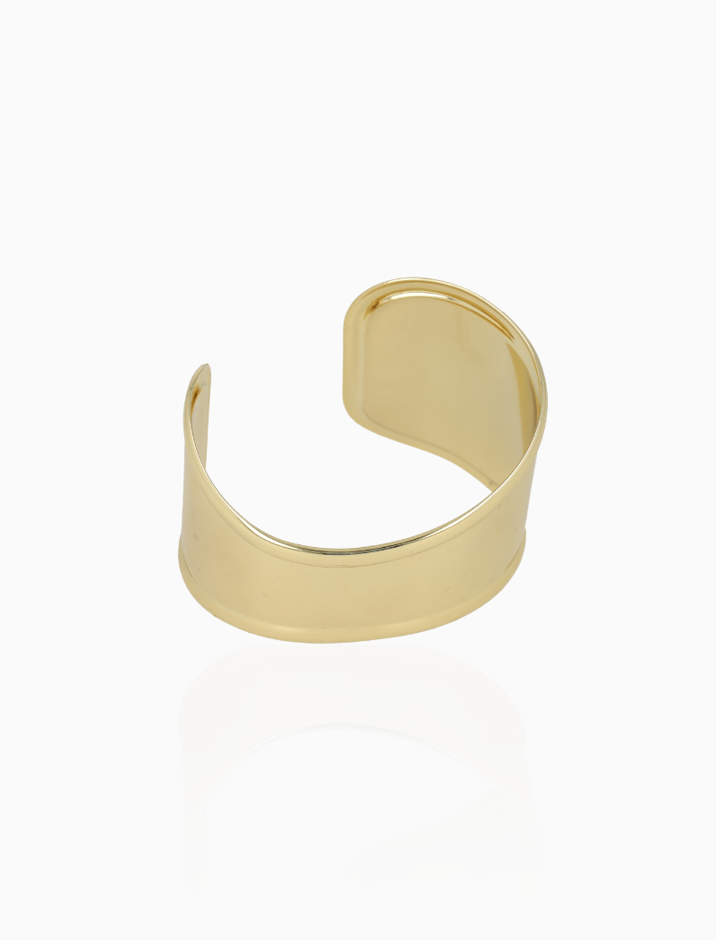 Gouden Armband Sculpted Cuff  L Loeke