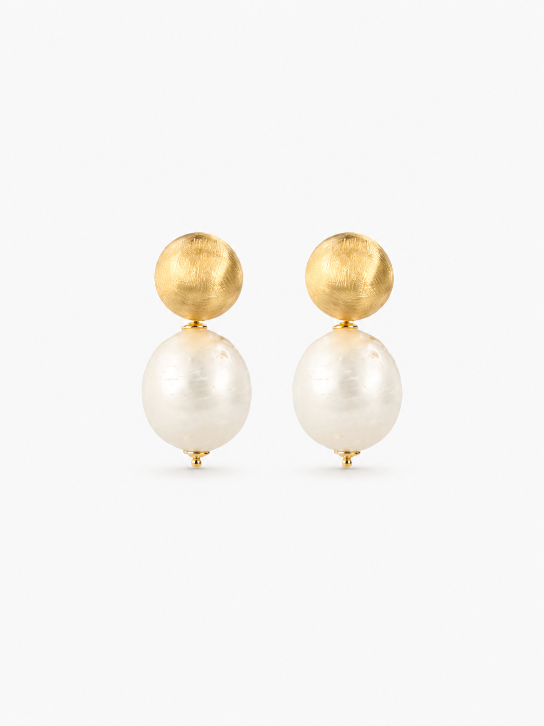 Brass - Gold Double Globe M White